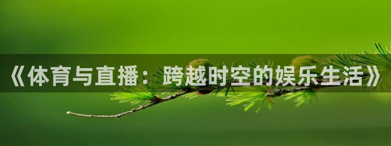 《体育与直播：跨越时空的娱乐生活》